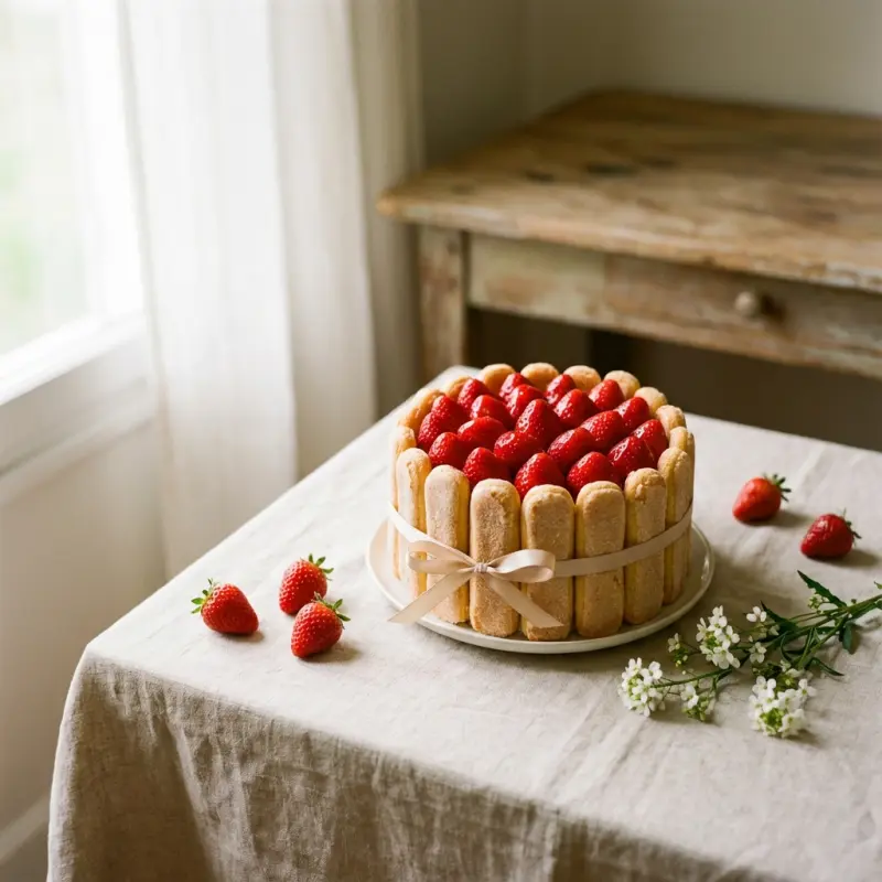 Charlotte aux fraises