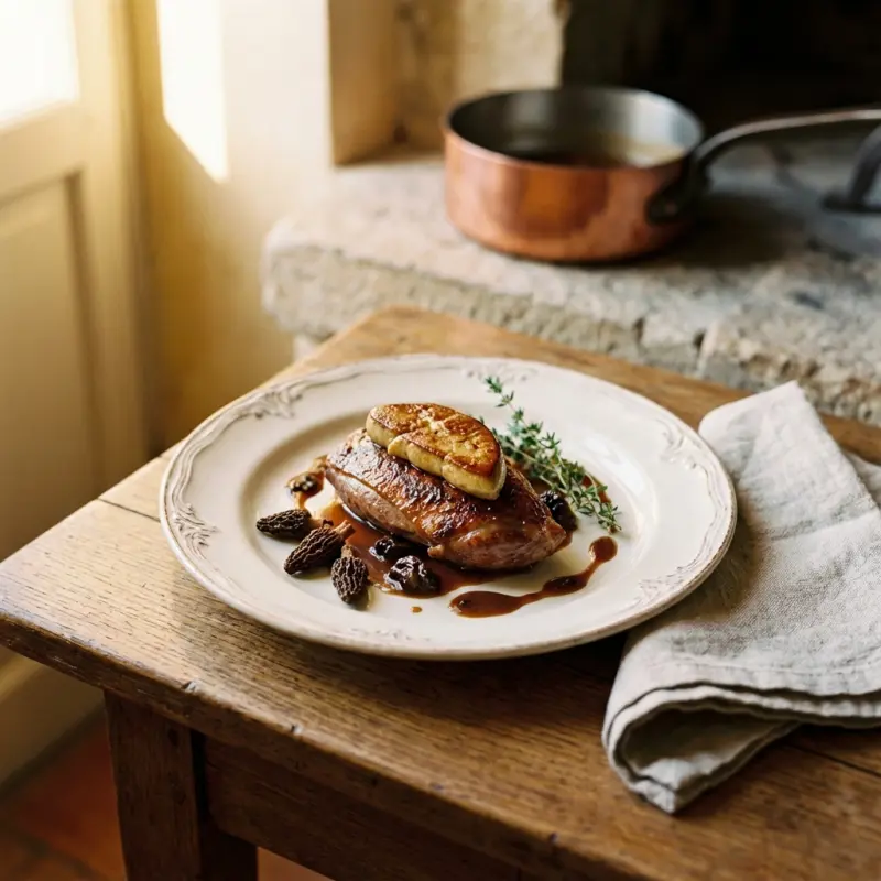 Pigeon au foie gras