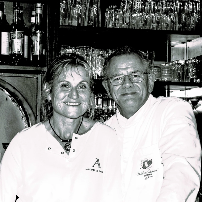 Christine et Hervé, gérants de l'Auberge de Cercoux