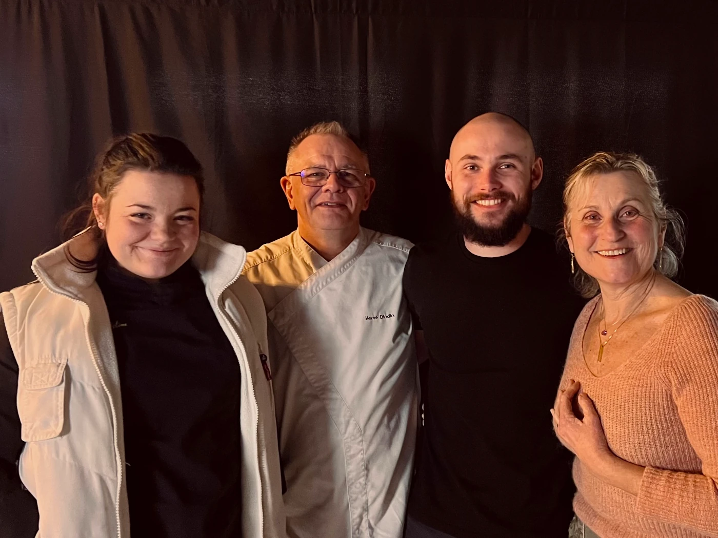 Christine, Hervé et Maïlys Dindin, la famille derrière l'Auberge de Cercoux